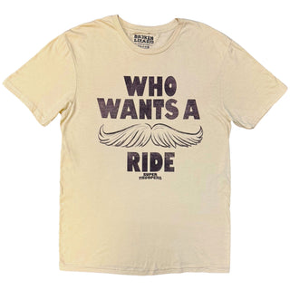 Broken Lizard T-Shirt: Who Wants A Ride? (Sand)
