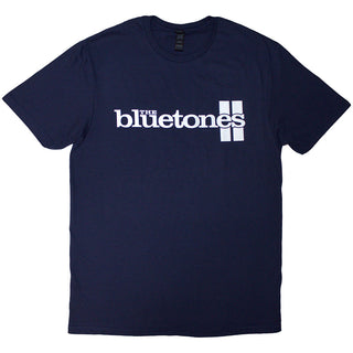 The Bluetones T-Shirt: Stripe Logo (Navy Blue)