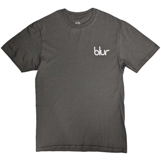 Blur Unisex T-Shirt: Pocket Blur / Parklife (Charcoal Grey) (Back Print)