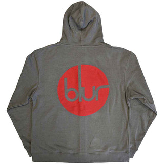 Blur Zipped Hoodie: Circle Logo