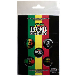 Bob Marley Button Badge Pack: One Love