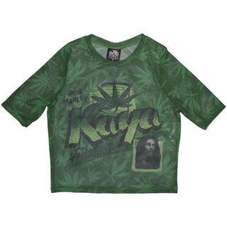 Bob Marley Ladies Crop Top: Kaya (Mesh)