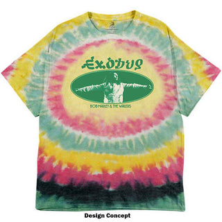 Bob Marley T-Shirt: Exodus Oval
