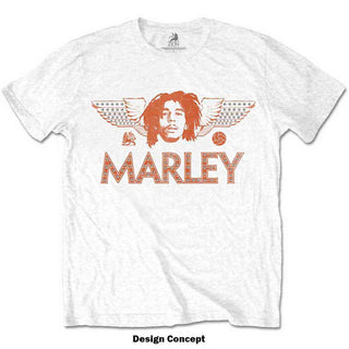 Bob Marley Embellished T-Shirt: Wings