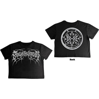 Bring Me The Horizon Ladies Crop Top: Metal Logo Genxsis (Back Print)