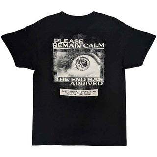 Bring Me The Horizon Unisex T-Shirt: Remain Calm (Black) (Back Print)