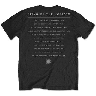 Bring Me The Horizon Unisex T-Shirt: Sempiternal Tour (Black) (Back Print)