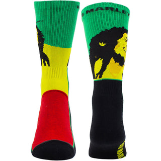 Bob Marley Crew Socks: Smile (Black) (UK Size 6.5 - 11)