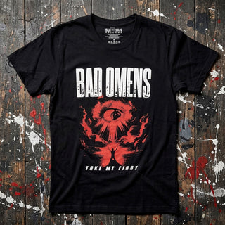 Bad Omens Premium Carbon T-Shirt: Red Eye (Black)