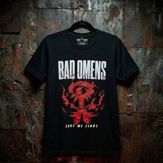 Bad Omens Premium Carbon T-Shirt: Red Eye (Black)