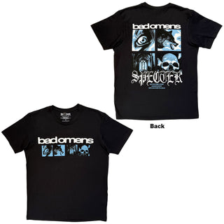 Bad Omens Premium Carbon T-Shirt: Specter Collage (Black) (Back Print)