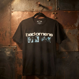 Bad Omens Premium Carbon T-Shirt: Specter Collage (Black) (Back Print)