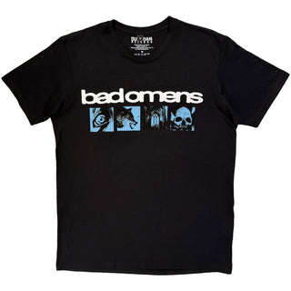 Bad Omens Premium Carbon T-Shirt: Specter Collage (Black) (Back Print)