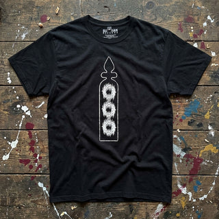 Bad Omens Premium Carbon T-Shirt: Stained Glass (Black) (Back Print)