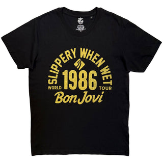 Bon Jovi T-Shirt: 1986 World Tour (Black)