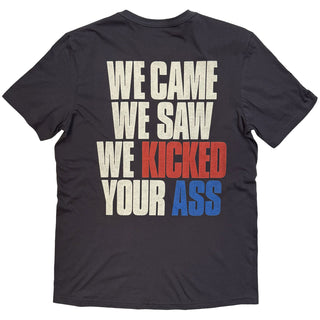Bon Jovi T-Shirt: Kicked Ass (Charcoal Grey) (Back Print)