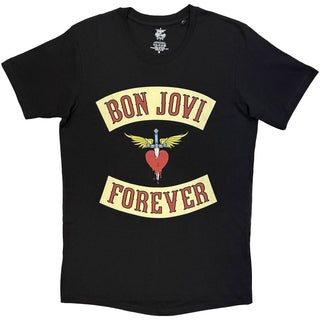Bon Jovi T-Shirt: Dagger Heart (Black)