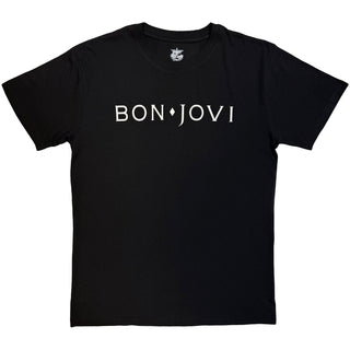 Bon Jovi T-Shirt: Logo Mono (Black)
