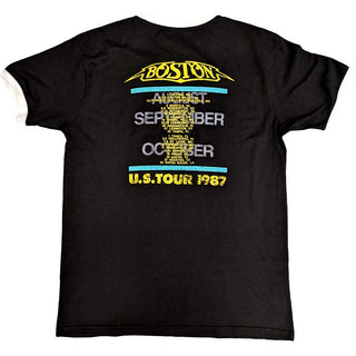 Boston Ringer T-Shirt: US Tour '87 (Back Print)
