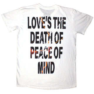 Bad Omens T-Shirt: The Death Of Peace Of Mind (White) (Back Print)