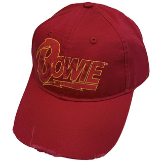 David Bowie Baseball Cap: Flash Logo