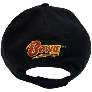 David Bowie Baseball Cap: Flash Logo