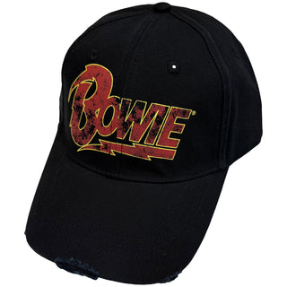 David Bowie Baseball Cap: Flash Logo