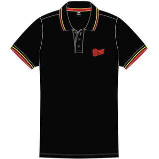 David Bowie Polo Shirt: Flash Logo