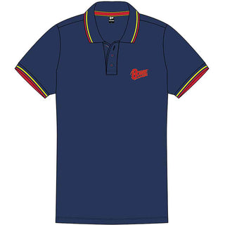 David Bowie Polo Shirt: Flash Logo