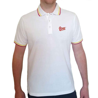 David Bowie Unisex Polo Shirt: Flash Logo