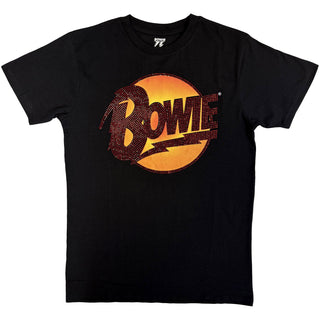 David Bowie Embellished T-Shirt: Diamond Dogs Logo