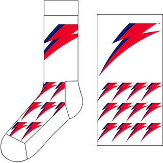 David Bowie Ankle Socks: Flash