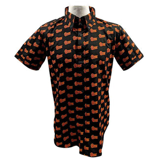 David Bowie Casual Shirt: Logo Pattern (All Over Print)