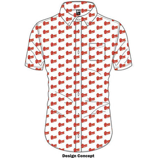 David Bowie Casual Shirt: Logo Pattern (All Over Print)