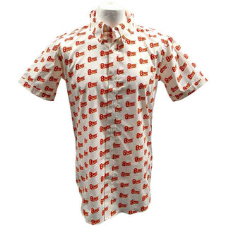 David Bowie Casual Shirt: Logo Pattern (All Over Print)