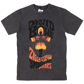 David Bowie Unisex Stone Wash T-Shirt: Ziggy Stardust