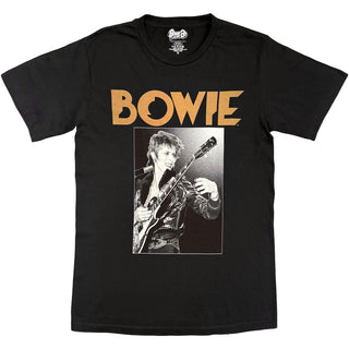 David Bowie T-Shirt: Guitar Glam Rock (Black)
