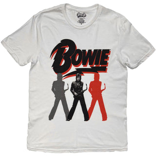 David Bowie T-Shirt: Bowie Trio (White)