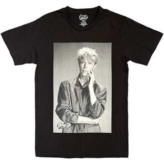 David Bowie T-Shirt: B&W Portrait (Black)