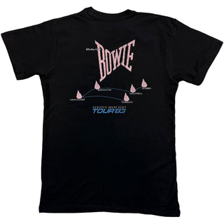 David Bowie T-Shirt: 83' Tour (Back Print)