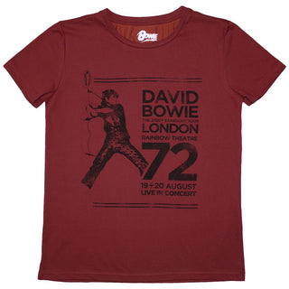 David Bowie Ladies T-Shirt: Rainbow Theatre