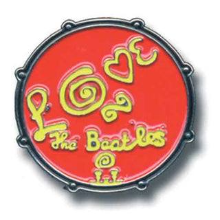 The Beatles Pin Badge: Drum Love