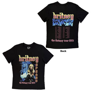 Britney Spears Ladies T-Shirt: Britney Tour (Black) (Back Print)