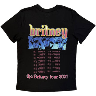 Britney Spears Ladies T-Shirt: Britney Tour (Black) (Back Print)