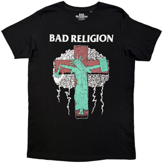 Bad Religion T-Shirt: Liberty '91 Tour (Black) (Back Print)