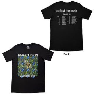 Bad Religion T-Shirt: Against The Grain (Black) (Back Print)