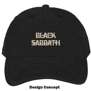Black Sabbath Baseball Cap: Text Logo