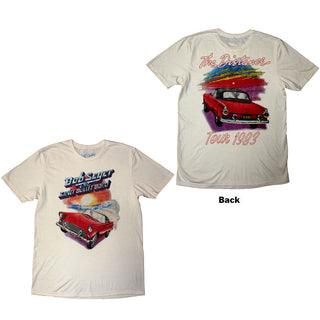 Bob Seger & The Silver Bullet Band T-Shirt: Distance Tour (Natural) (Back Print)