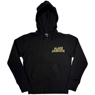Black Sabbath Ladies Zipped Hoodie: Tour 1978 (Back Print)