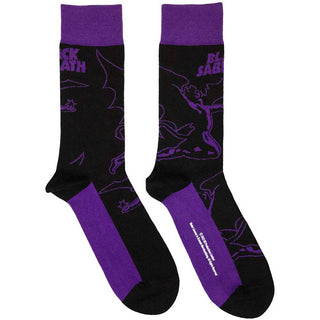 Black Sabbath Ankle Socks: Logo & Demon (Black)